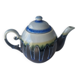 Black stoneware teapot