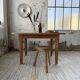 Oval farmhouse table oak 1960