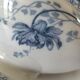 Vegetable dish U&C Sarreguemines with handles, Royat model in blue decoration.