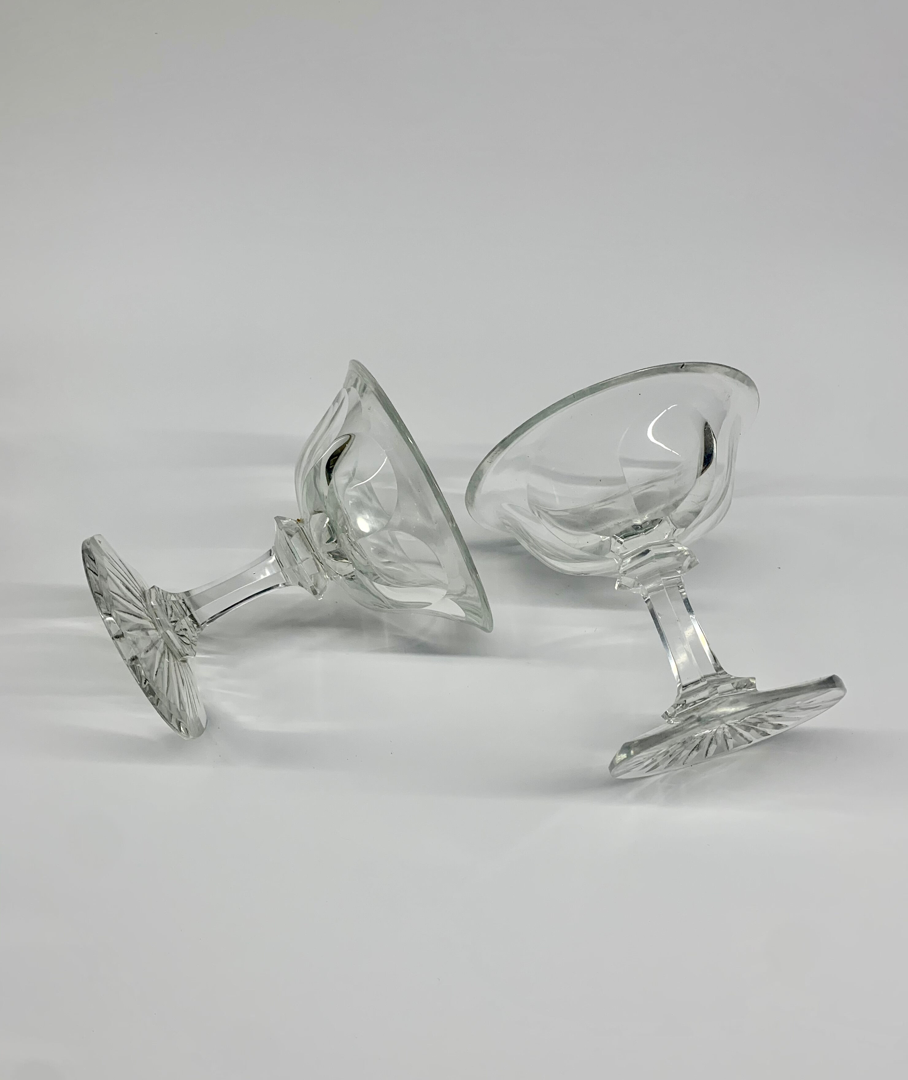 Set of 4 old Champagne Glasses, 1940s
