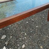 Vintage Scandinavian-style wooden coffee table.