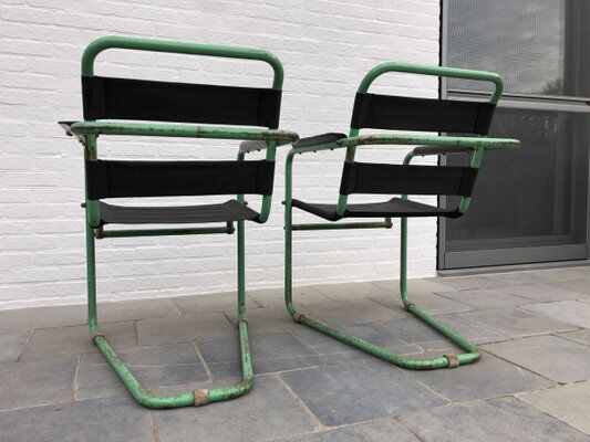 Set de 2 chaises de jardin par Hoste Huub, 1930s