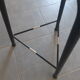 Tabouret haut noir et argent