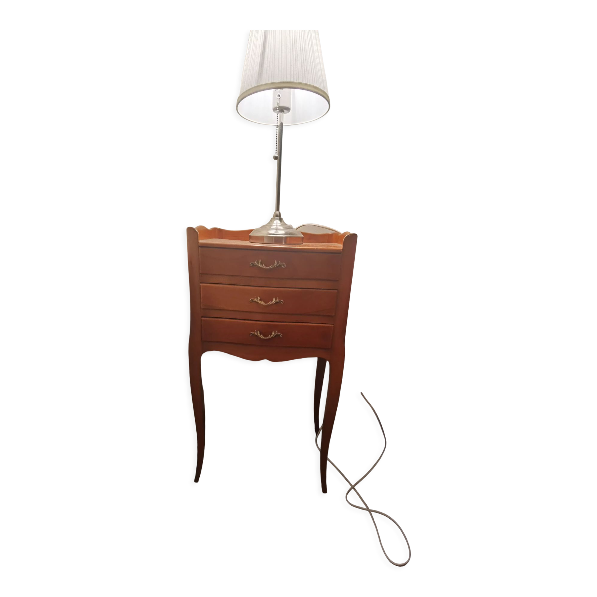 Bedside table XV solid wood mahogany