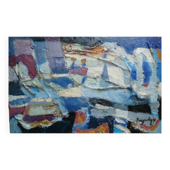 Greek fishing village abstraction - ROGOVSKY Mickael