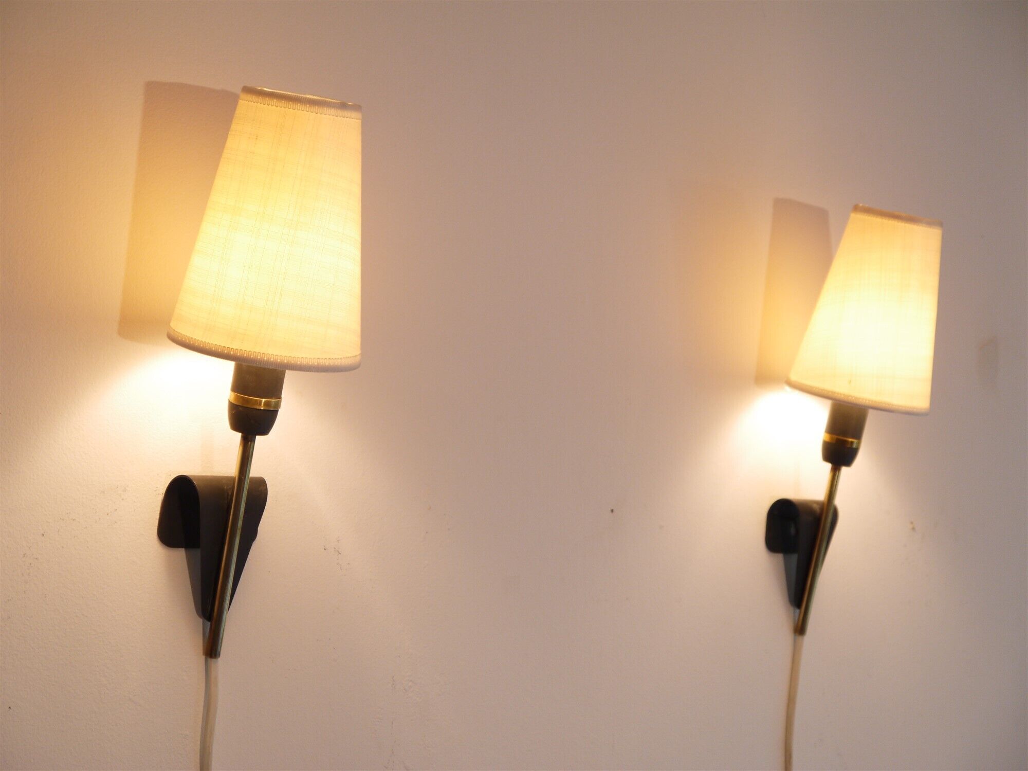 Pair of  wall lamps 1960
