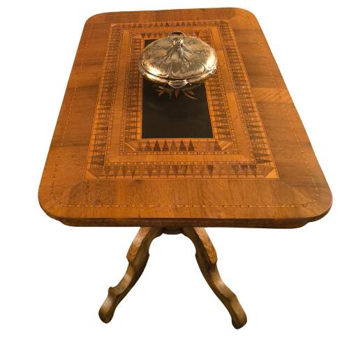 Italian marquetry side table