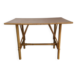 Table d'appoint en rotin vintage