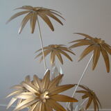 Vintage floral floor lamp Hans Kogl