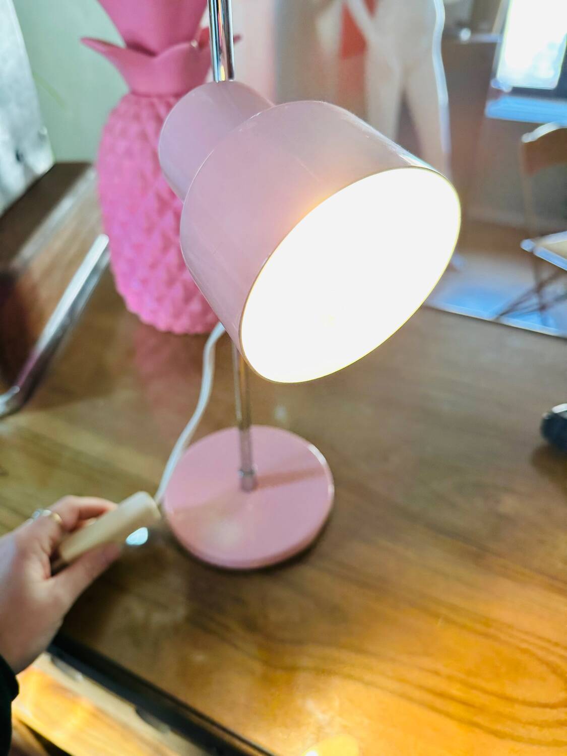 Vintage 70' pink lamp