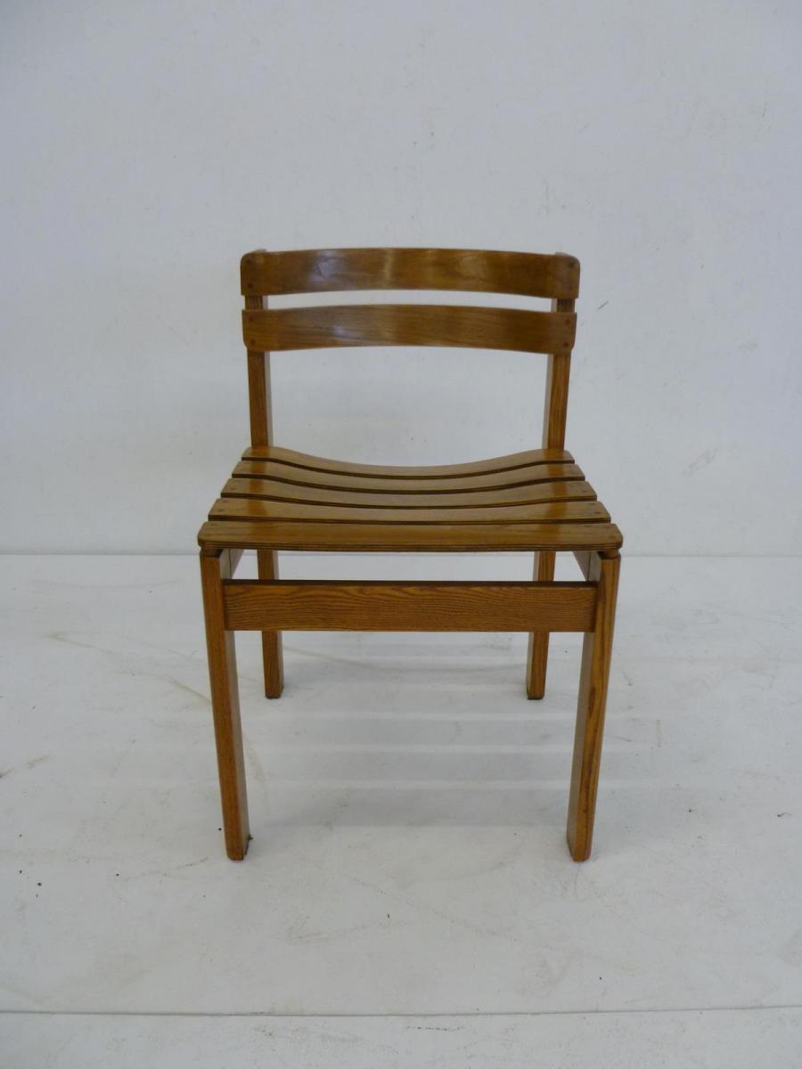 Furniture dining room table in Elm, country low 1970 s