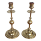 2 brass candle holders