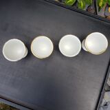 Set of 4 porcelain shells
