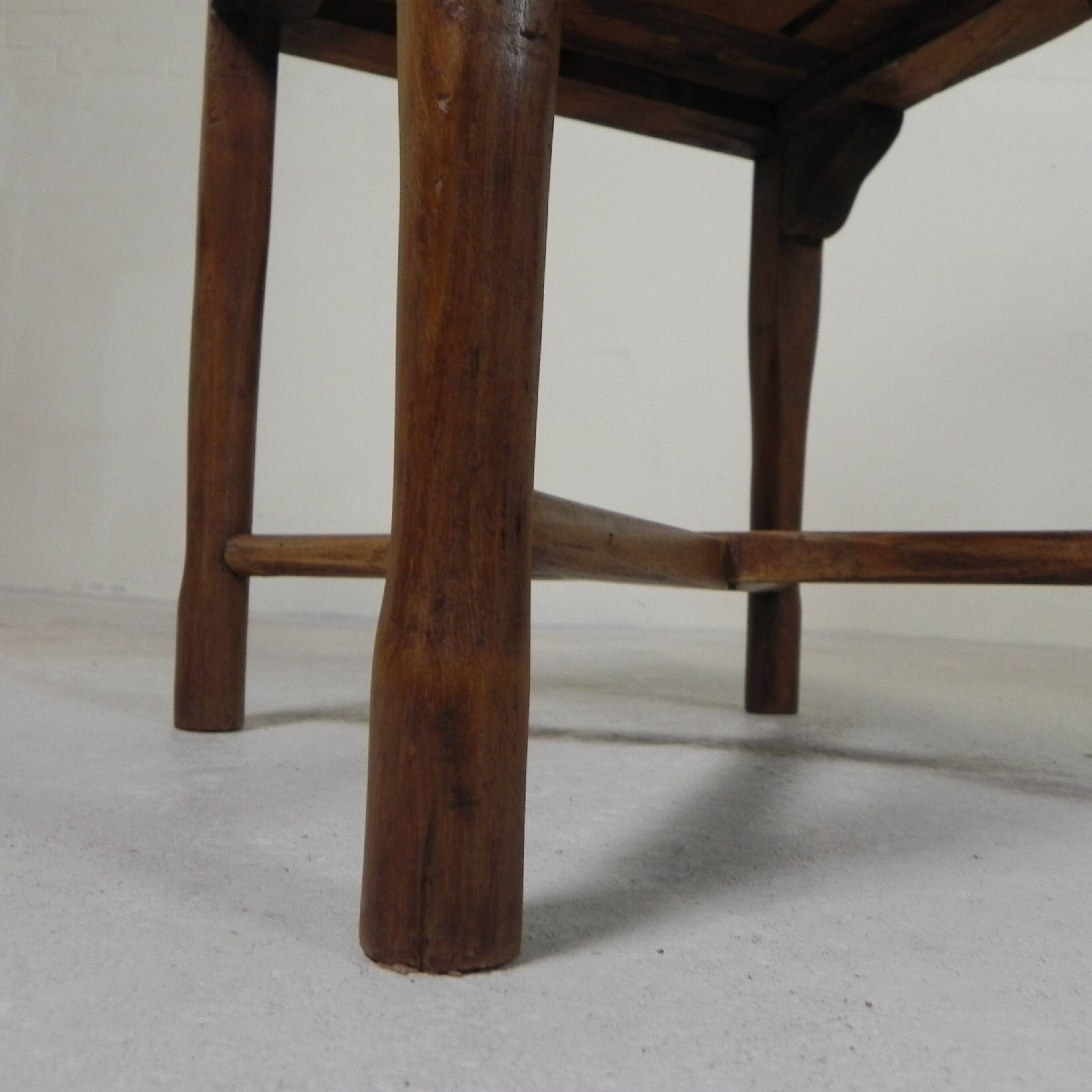 Set of 2 teak corner chairs, 1980s