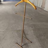 Foldable vintage night jack, wood and metal