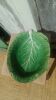 Vintage cabbage decorated earthenware salad bowl