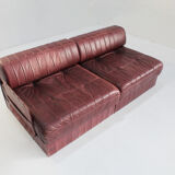 De Sede DS 88 modular sofa leather patchwork Switzerland 1970s