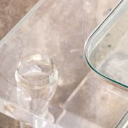 French Coffee Table Lucite and Glass Maison Romeo, 1970s