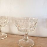 Set of 6 glasses in Champagne