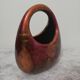 Vase or planter in enamelled and lacquered metal