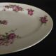 Oval porcelain serving dish decorated with roses MF Limoges