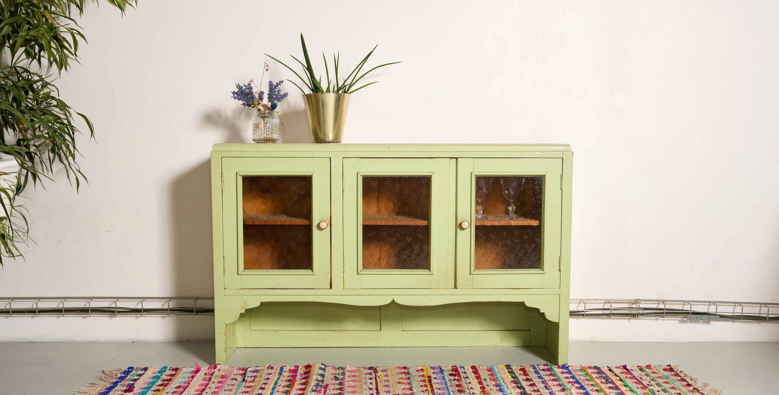 Vintage rustic sideboard, dresser, L120cm