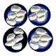 Porcelain oyster plates