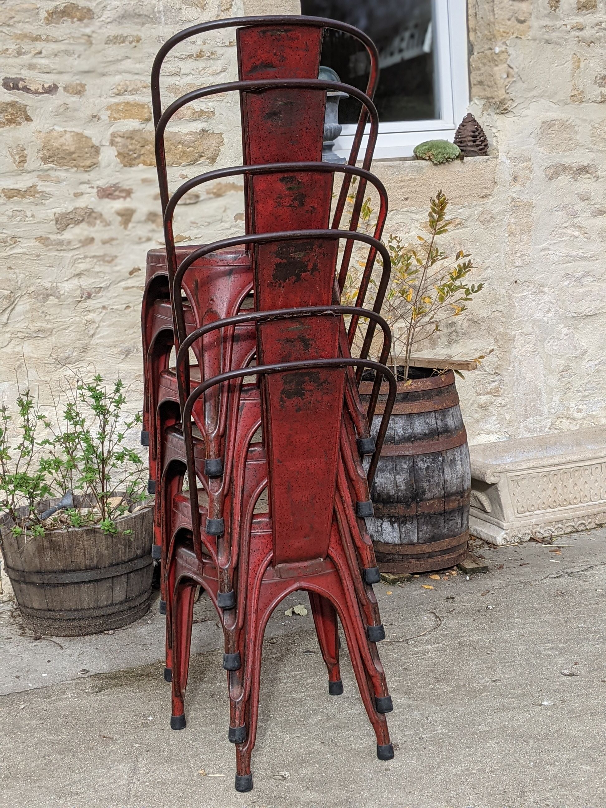 Lot de 6 chaises Tolix modèle A