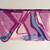 Bram van velde, "monographie rose", 1979. lithographie originale