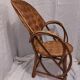 Fauteuil en lames de châtaignier tressées dit Le Corbusier
