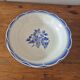 Plat saladier vintage a fleurs bleue marsac digoin de sarreguemines france