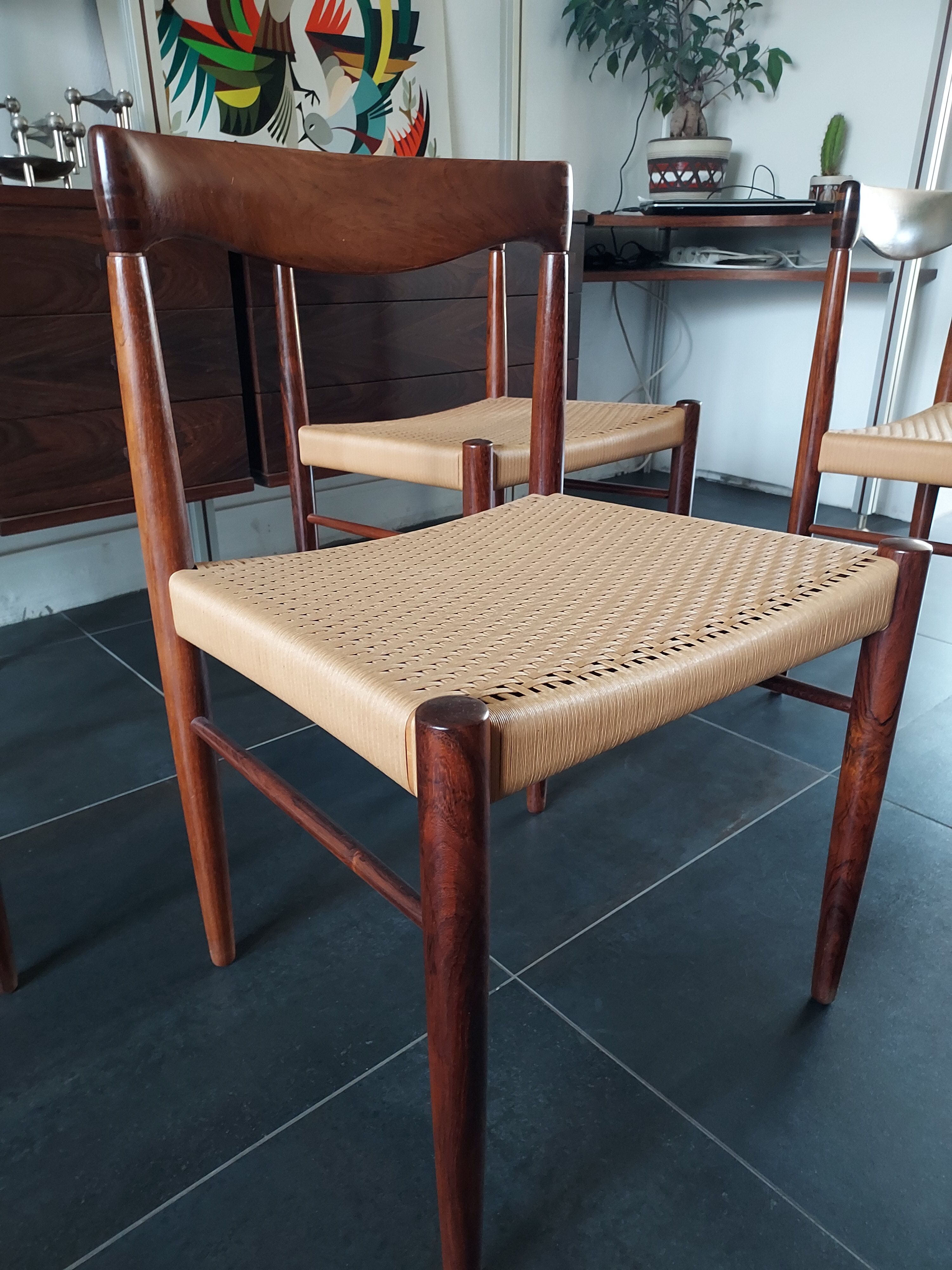 Danish rosewood chairs H.W Klein