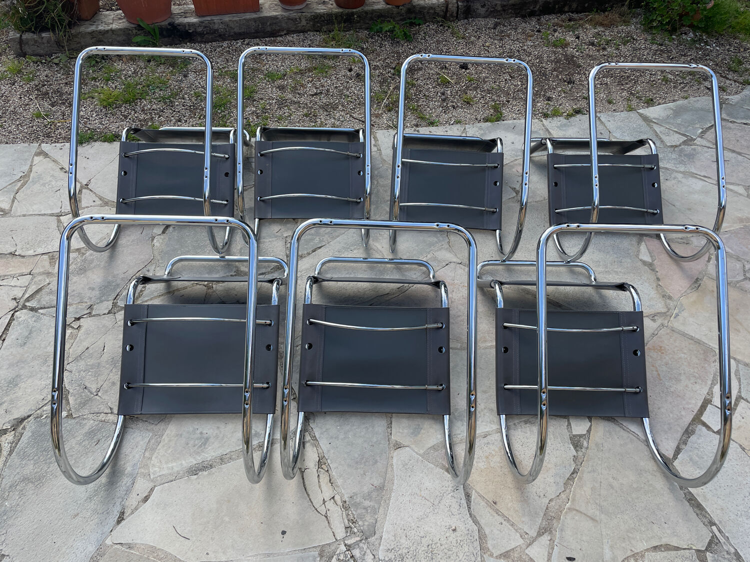 Chaises Mies Van Der Rohe Édition Année 80