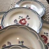Set of 14 “Magali” Sarreguemines flat plates