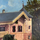 Oil on canvas the house