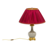 Cracked celadon porcelain lamp with gilded bronze, circa 1880