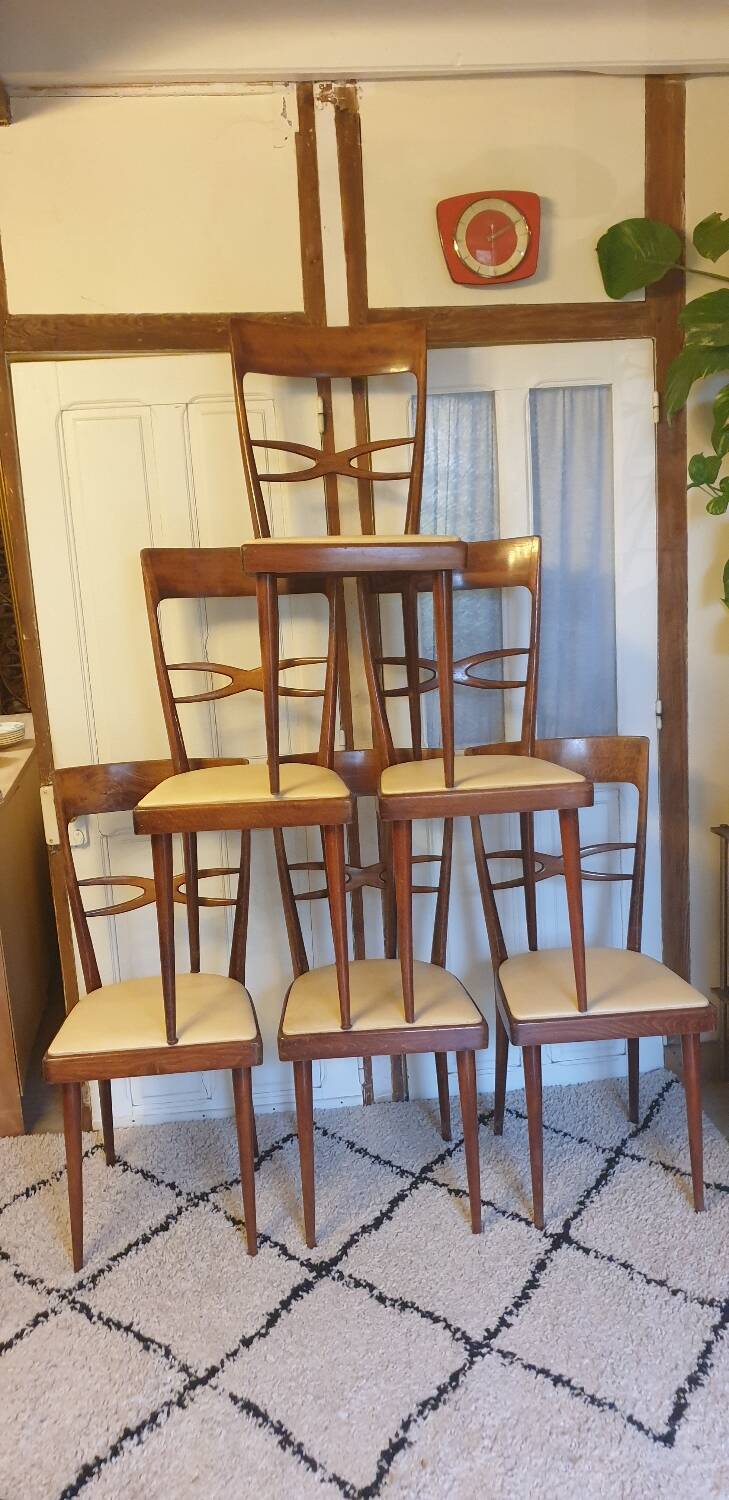 Six consorzio sedie friuli chairs