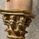 Wooden column in Corinthian style with gilding.