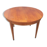 Ancienne table de repas bois laiton teck scandinave vintage