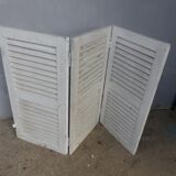 Set of 3 shutters louvers shabby height 123 cm