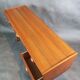 Vintage teak desk with 5 drawers, Restored, Norway 1960