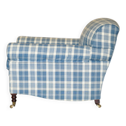 Signature Chelsea Armchair on Wheels with Twisted Armrests Large Model George Smith