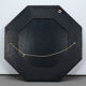 Jean-Claude Mahey lacquer and brass mirror, circa 1970