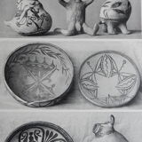 Traditional ceramics of Mexico board Primitive decoration