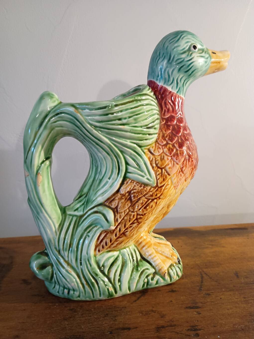 Vintage ceramic duck jug