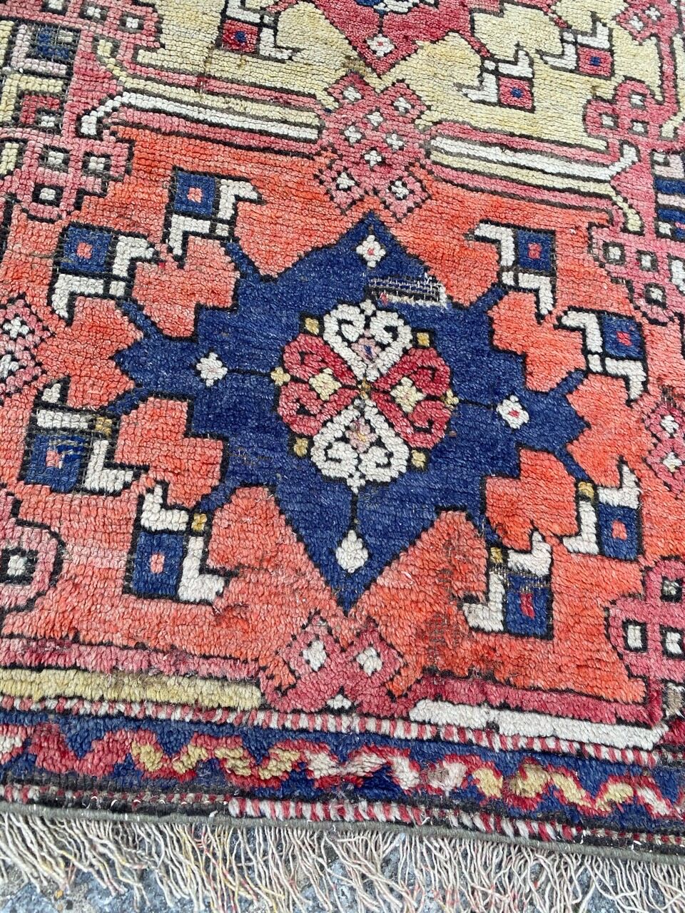 Ancient Turkish carpet Smyrne 130x197 cm