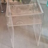 70's altuglass side table