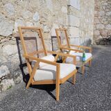 Pair of vintage armchairs by Franco Bizzozzero for Pierantonio Bonacina
