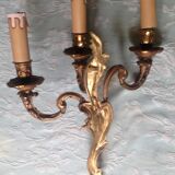 Old triple bronze applique louis XV height 36 cm
