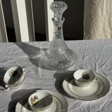 Vintage glass decanter in hot air balloon style H31 D18